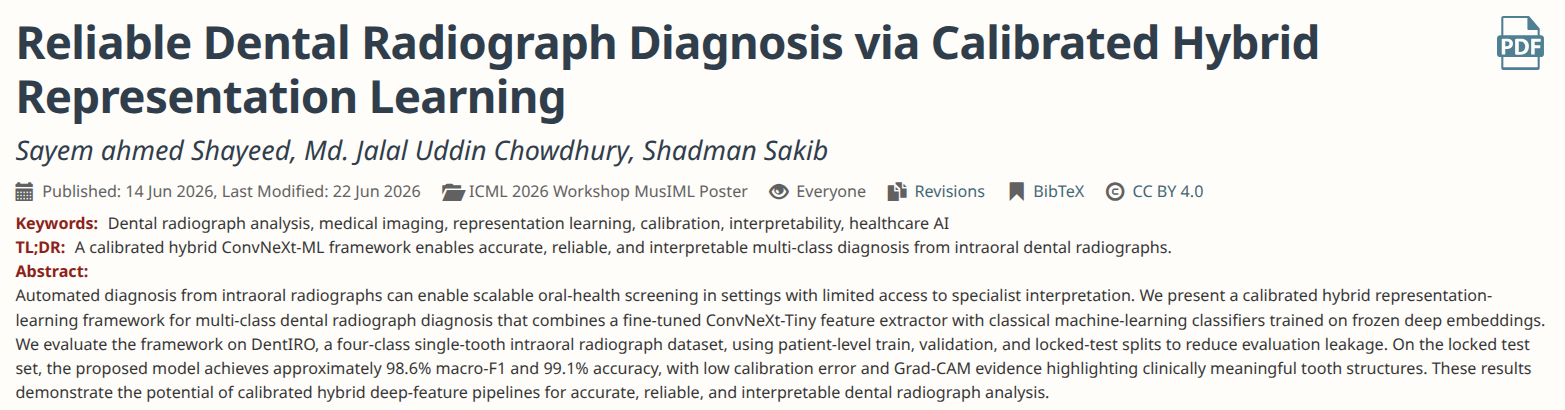 MusIML at ICML 2026 acceptance visual